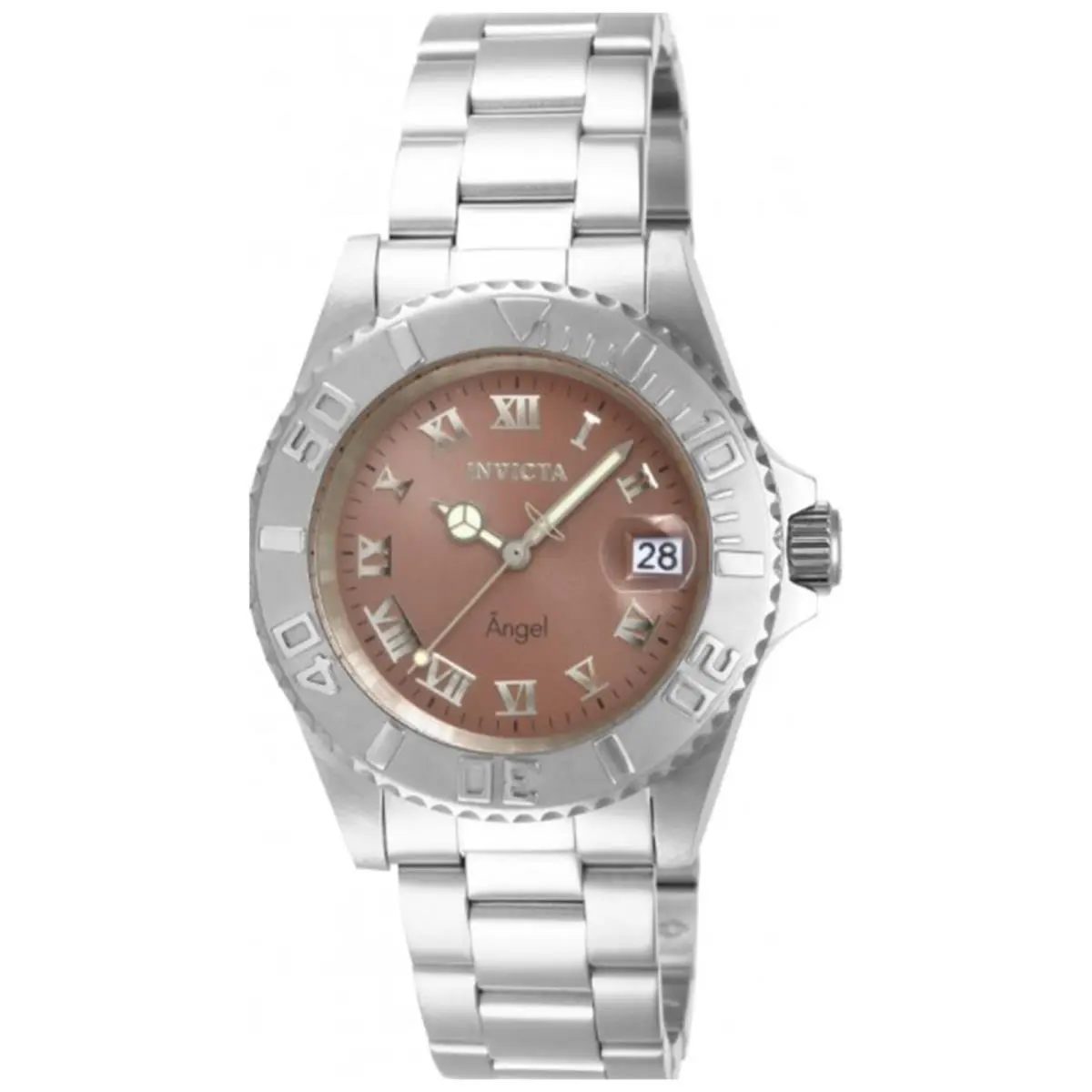 Women`s 14362 Angel Quartz 3 Hand Copper Dial Watch by Invicta