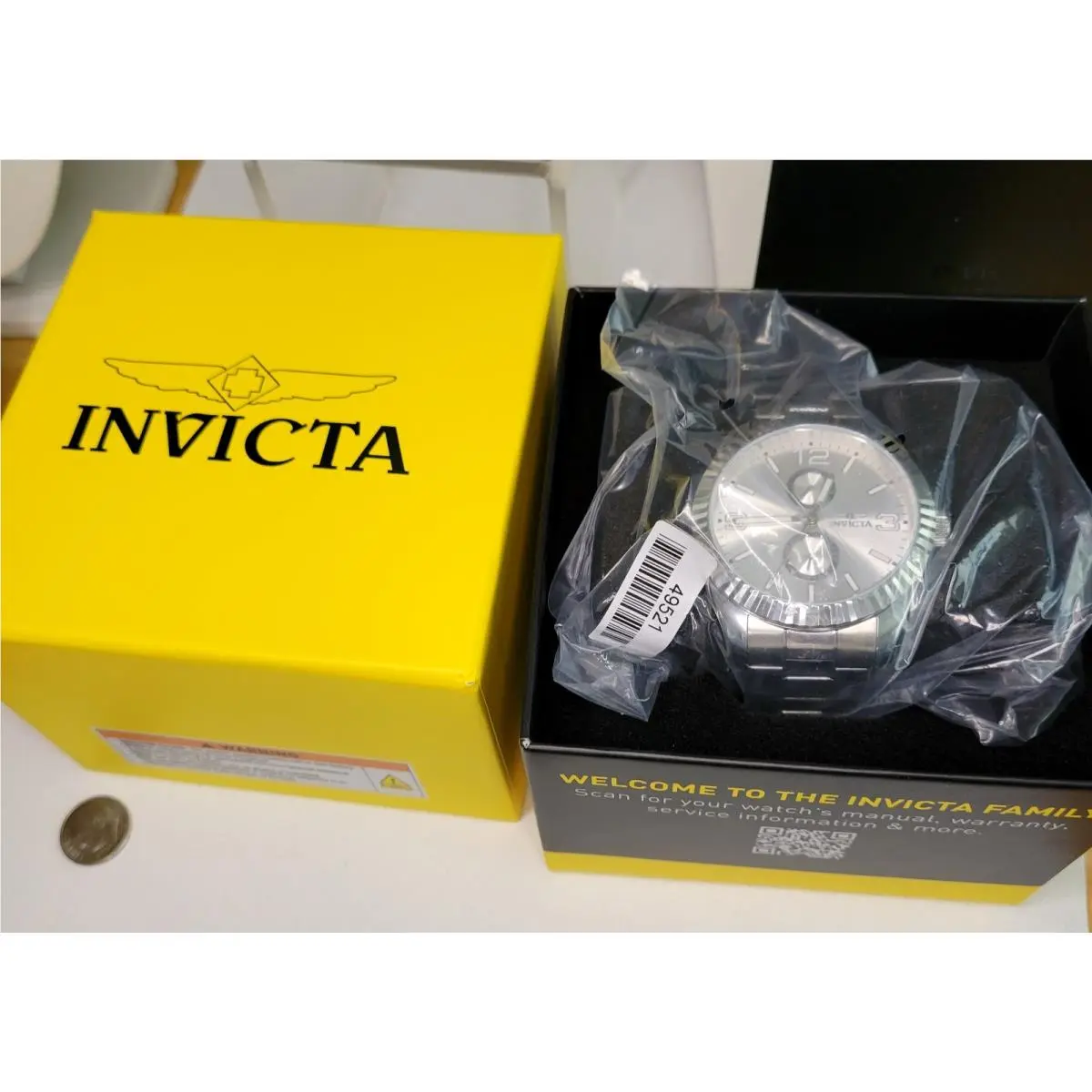 Invicta Specialty Quartz Silver/silver Dial Men`s Watch 49521 - 43mm