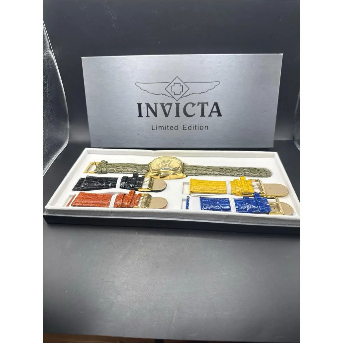 Lupah Limited Edition Model 0068 Quartz Watch 4 Bands and Box by Invicta