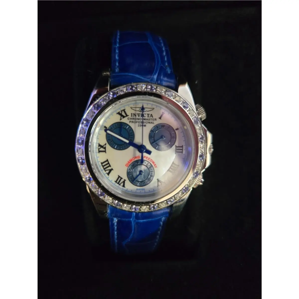 Womens Diamond Speedway Sapphire 2088 by Invicta