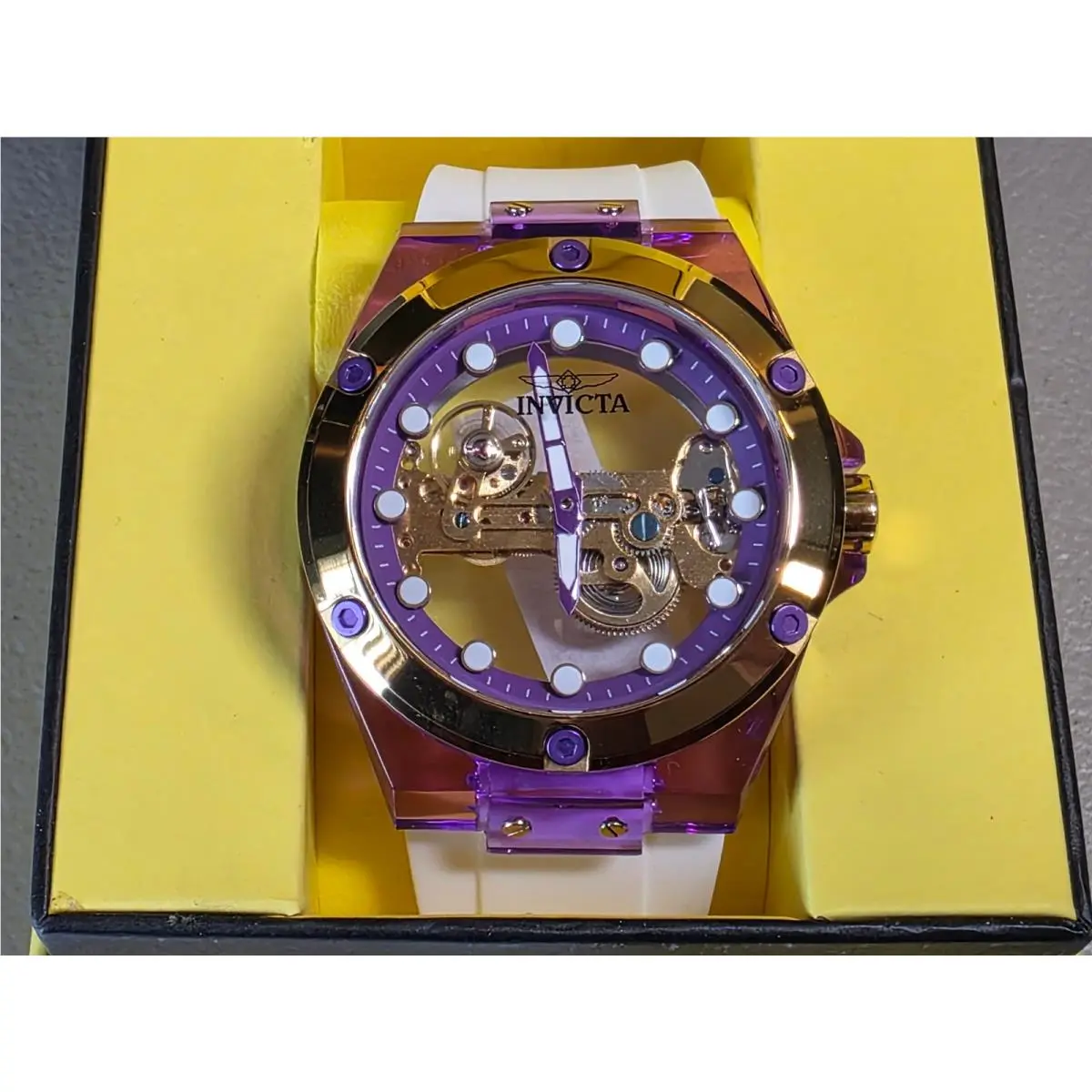 Invicta Speedway Men`s 48mm Ghostbridge Skeleton Mechanical Watch 44397