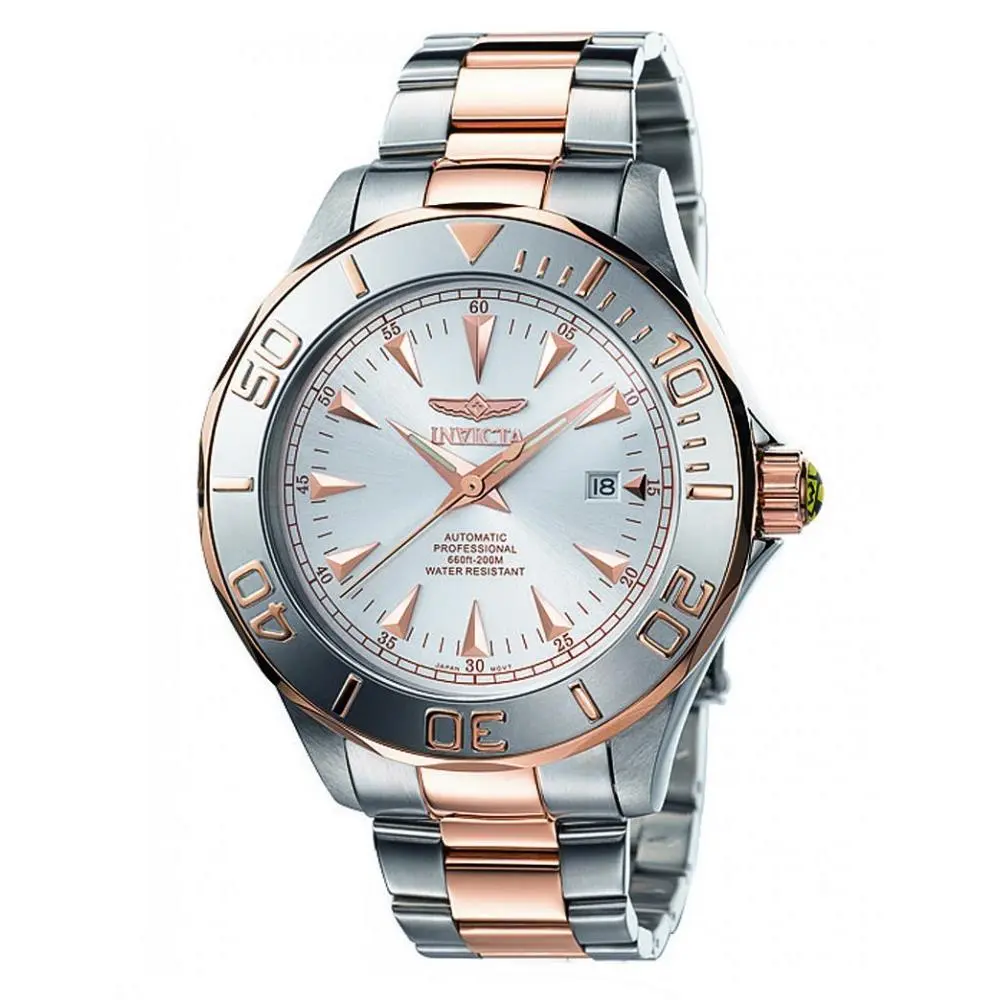 Invicta Men`s 7112 Signature Automatic 3 Hand Silver Dial Watch