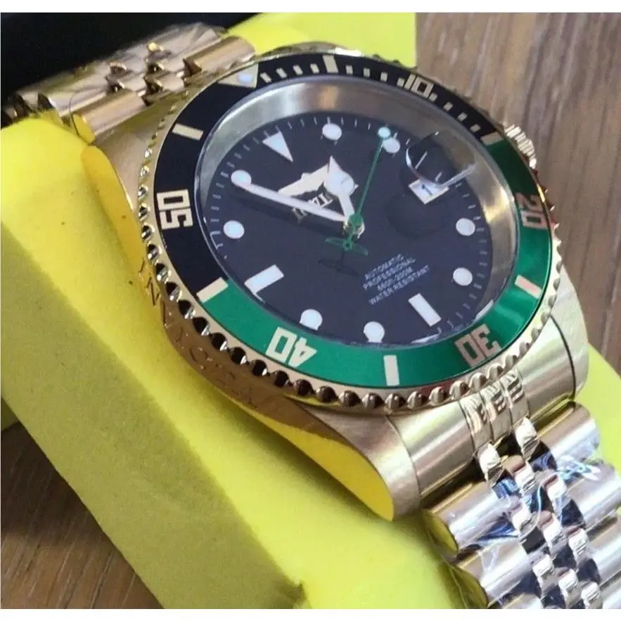 Men’s Watch-invicta Pro Diver Navigator Automatic Gold 42 mm…..W1 by Invicta
