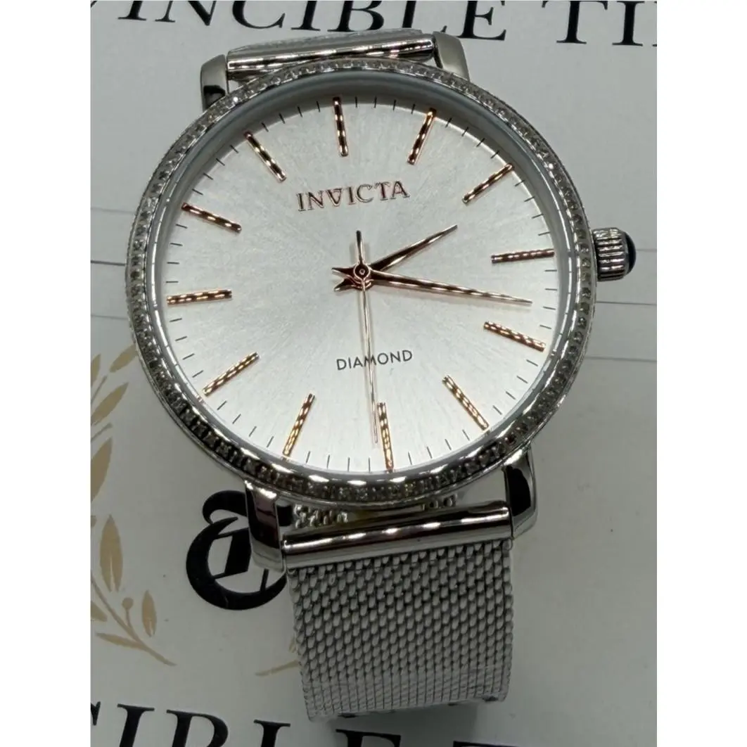 Elite Diamond 0.32 Carat Diamond Unisex Watch - 38mm Steel 48747 by Invicta