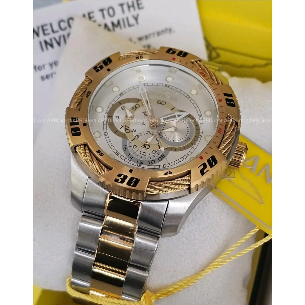 Invicta - Speedway - 2 Tone Multifunction Tritnight Night Glow Lume Mens Watch