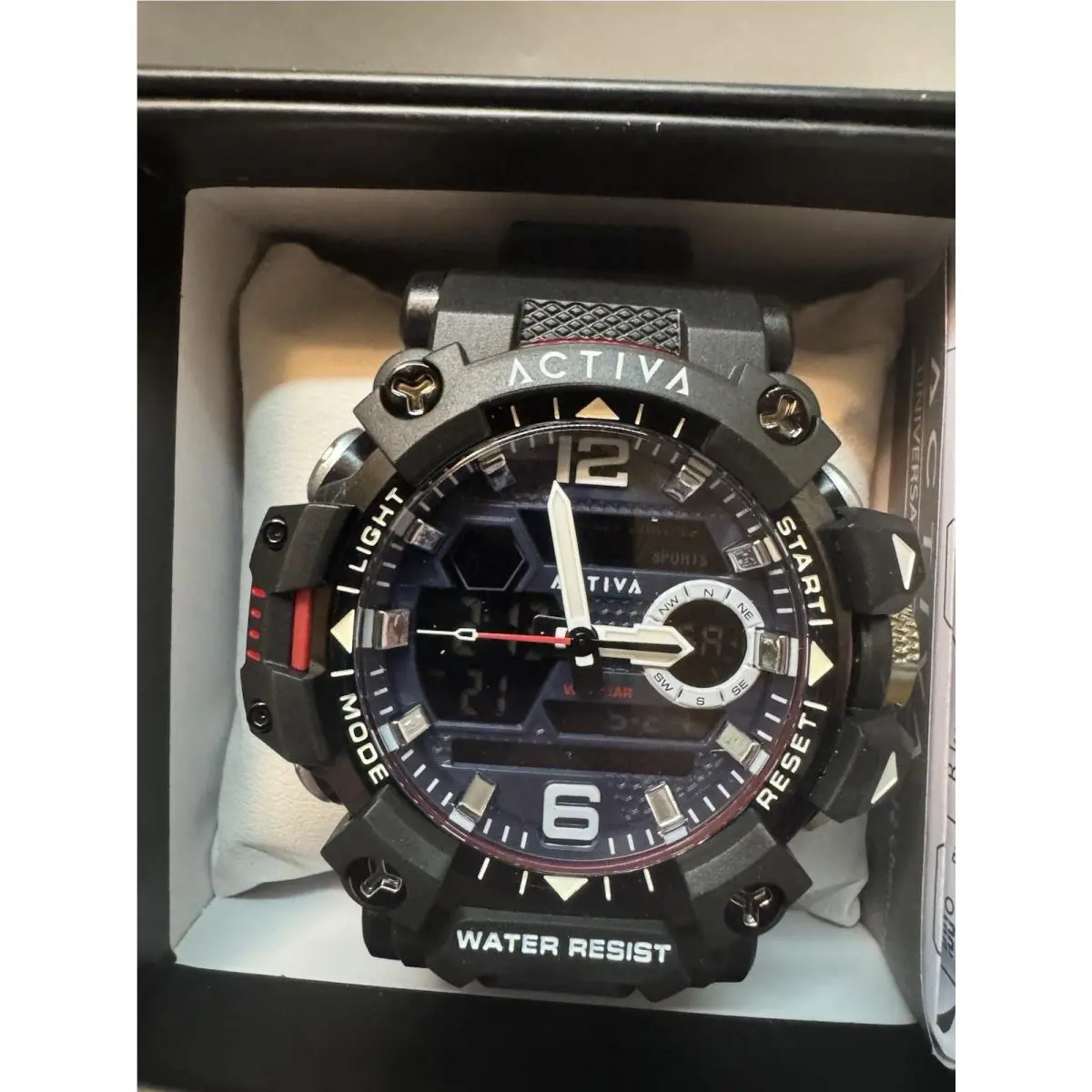 Activa by Invicta ACW8072-005 49mm Men`s Sport Watch Black/red/blue