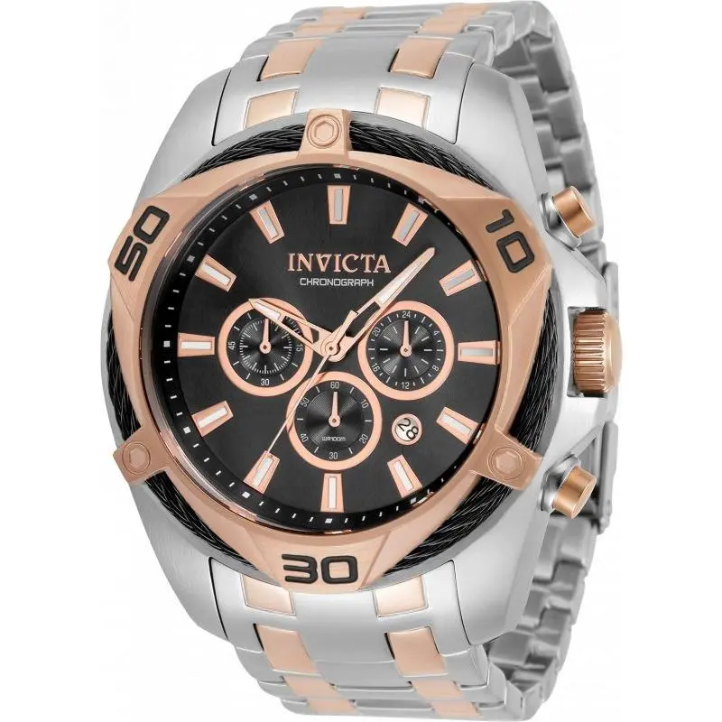Invicta Men`s 34129 Bolt Quartz Chronograph Black Dial Watch