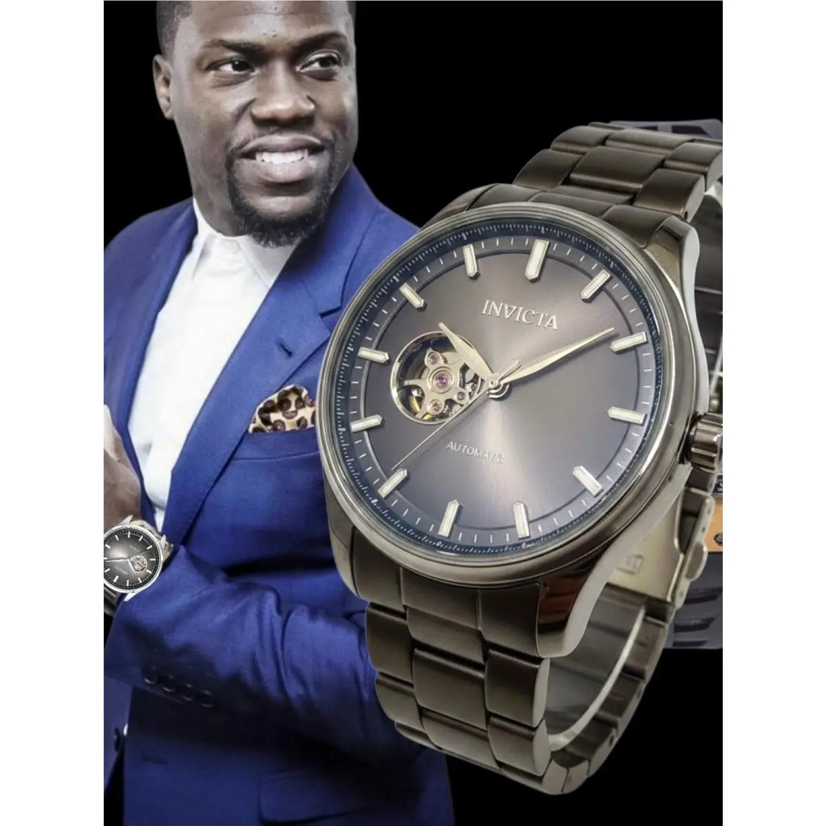 Invicta 25218 Automatic Open Heart 43MM Men`s Exhibition Case Watch