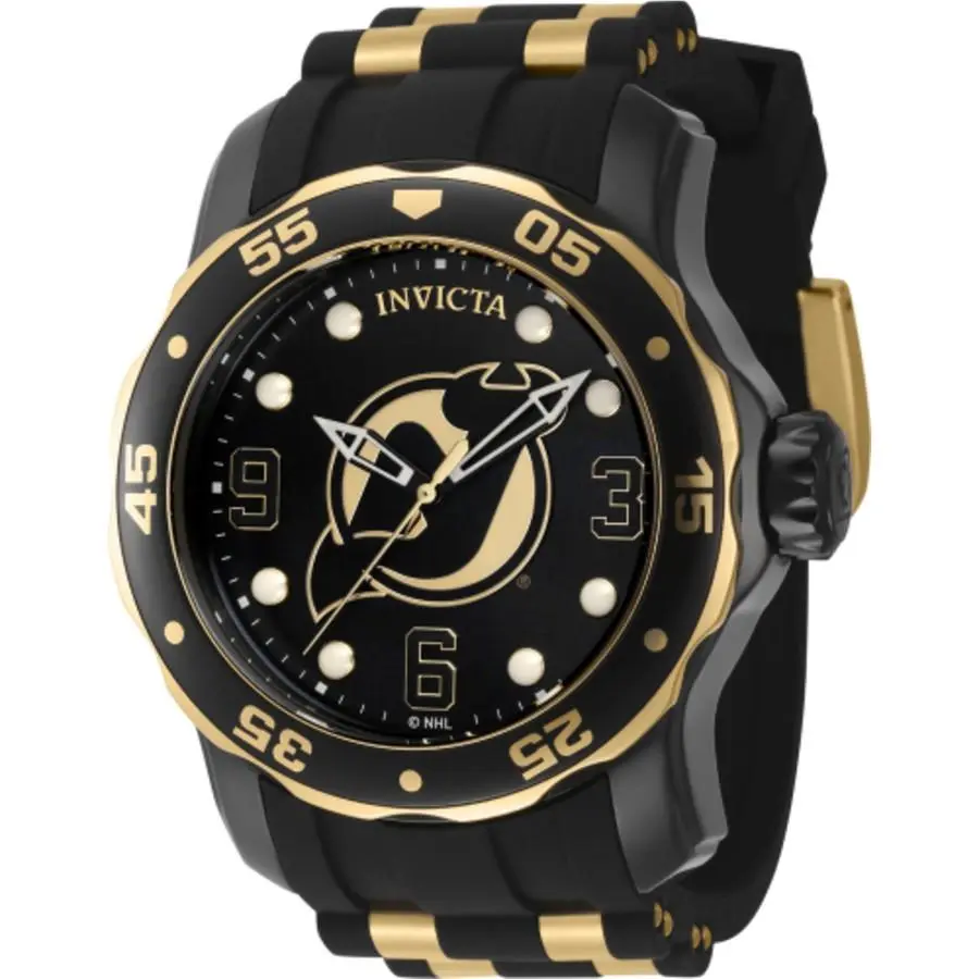 Invicta 42310 Nhl Black Dial 48 mm Men`s Watch