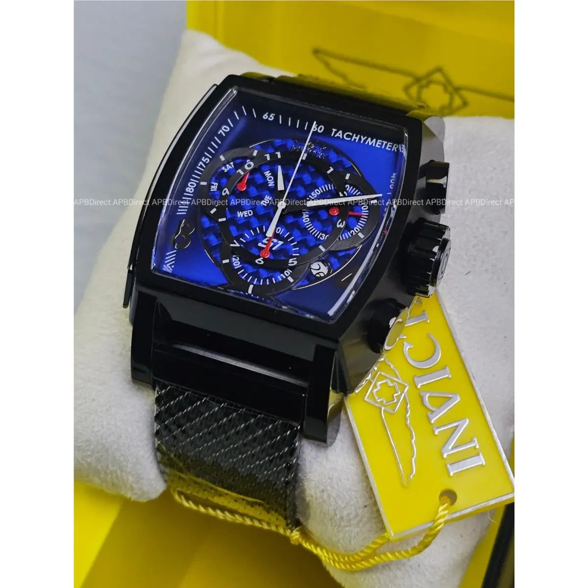 Invicta – S1 Rally – Blue Glass Fiber Milanese Swiss Z60 FE Chrono Mens Watch