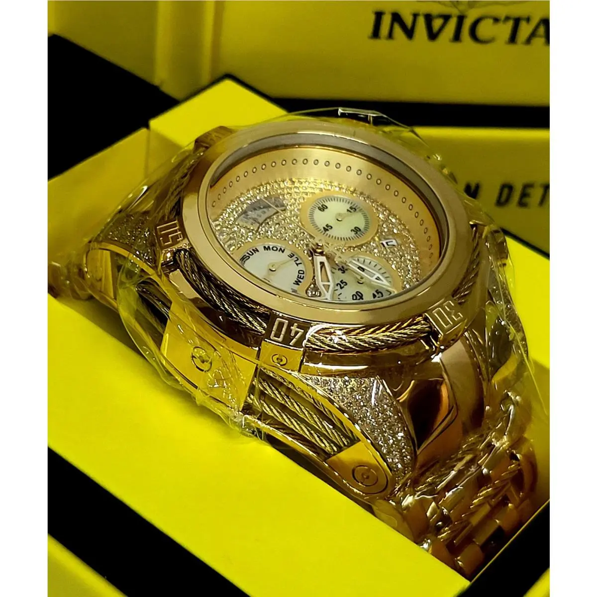 Invicta Reserve Bolt Zeus 1.81 Carat Diamond Swiss Ronda Z60 Caliber 53mm