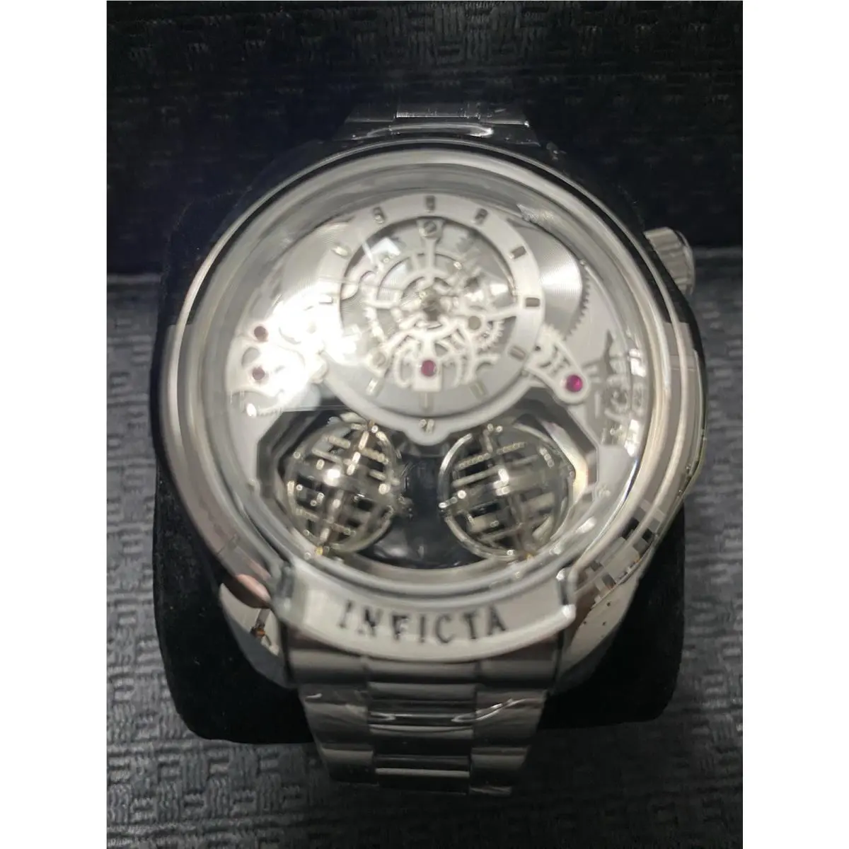 Invicta 46mm Specialty Twin Axis Skeleton Dial Quartz Movement Watch Model 50123