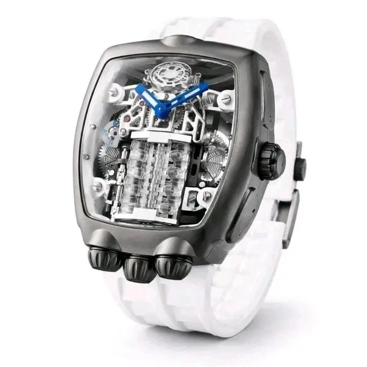 Montres Prestige Engine X Skeleton Dial Automatic Watch 44mm White MPW-0356 by Invicta