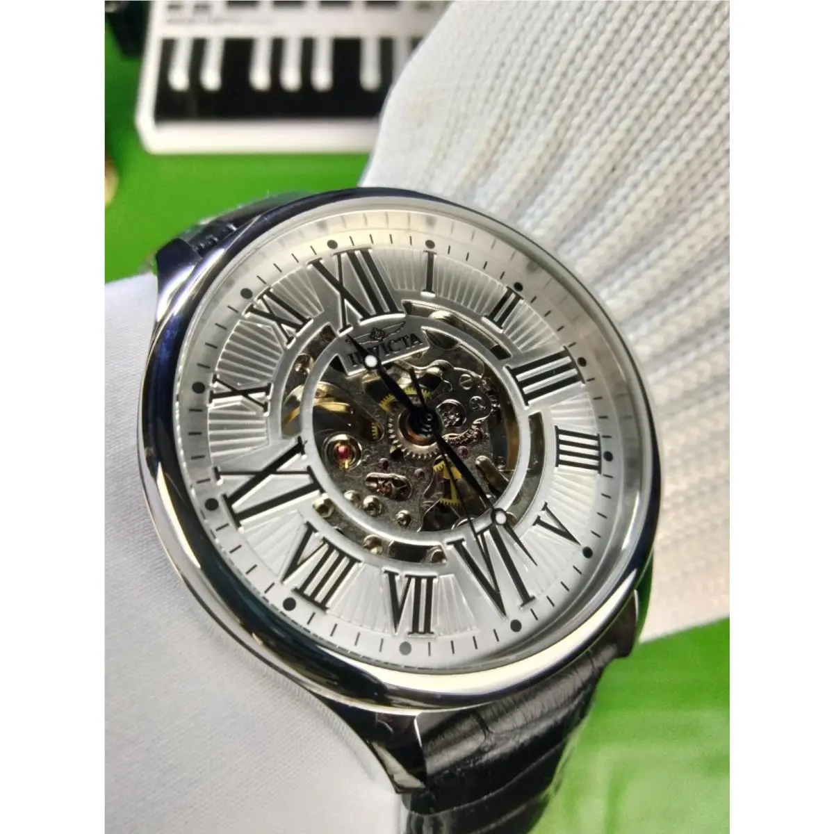 Invicta 27555 Objet D Art Automatic Men`s 45mm Stainless Steel Skeleton Watch WR