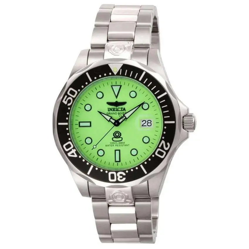 Grand Diver Deep Garrison Automatic Men`s Watch - 47mm. Steel 10641 by Invicta