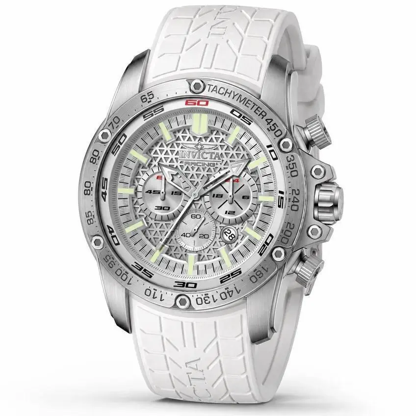 Invicta Speedway Tarmax Gtr Men`s Watch - 52mm. White 50311
