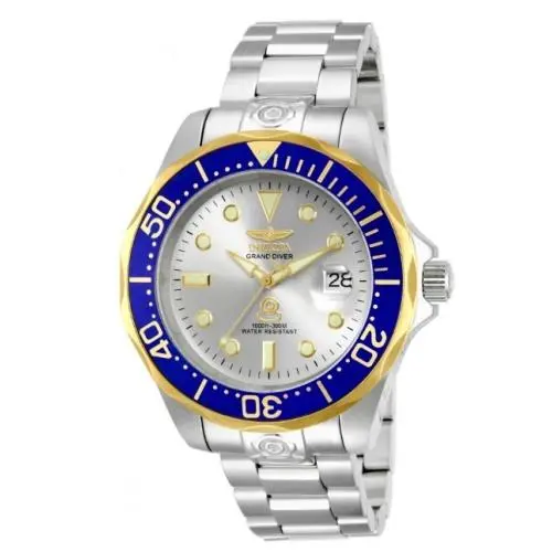 Grand Diver Deep Garrison Automatic Men`s Watch - 47mm. Steel 13789 by Invicta