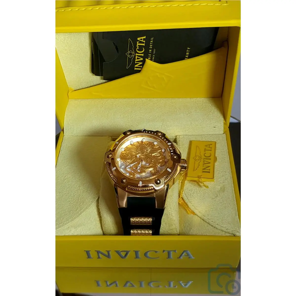 Dragon Gold Plated Automatic Analog Men’s Watch Model: 25777 by Invicta