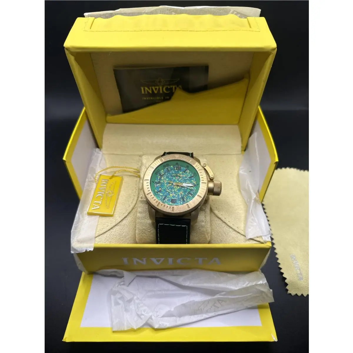 Corduba Watch Features a Large 50mm Gold-tone Stainless Steel Case by Invicta