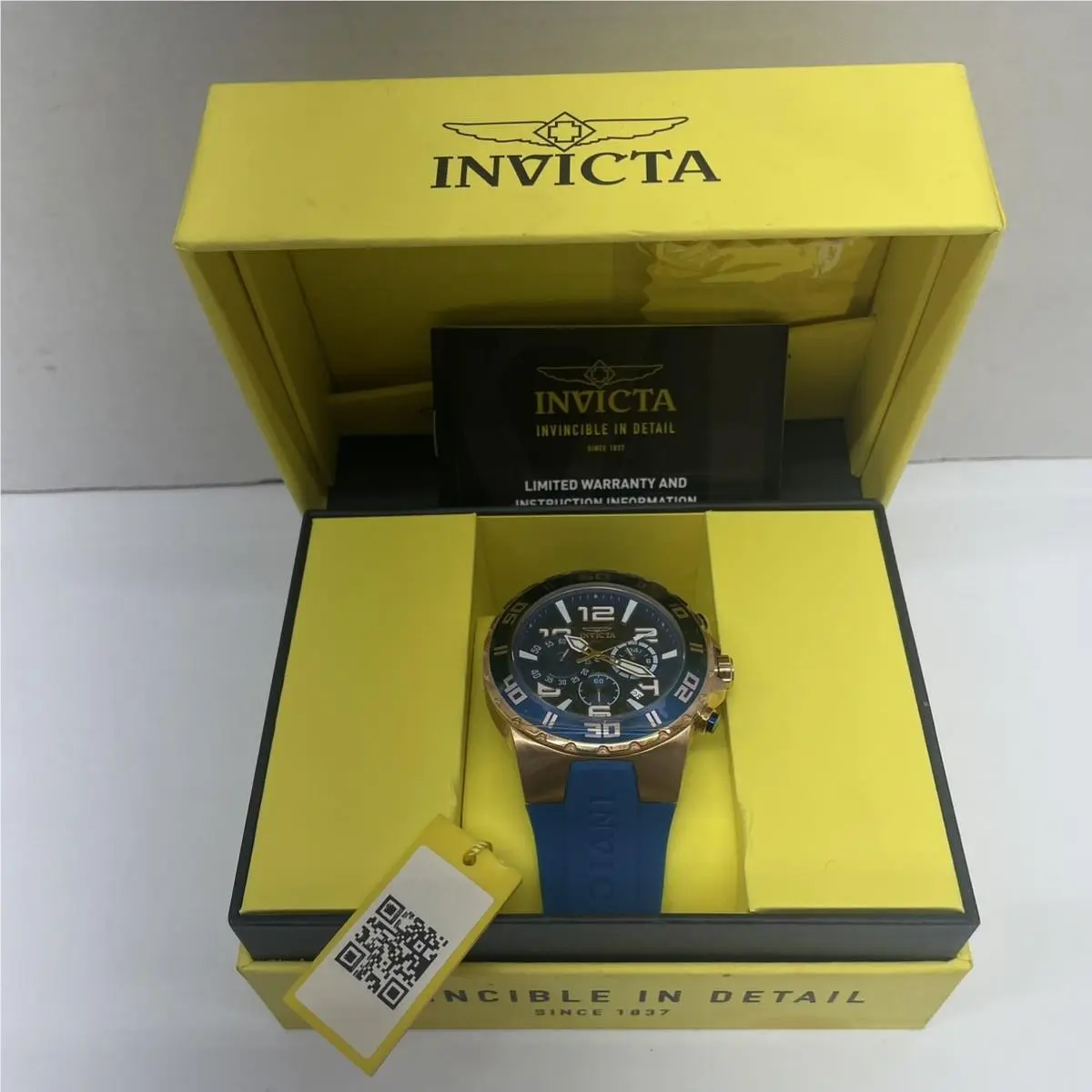 Pro Diver 37749 48MM Blue Chronograph Quartz Watch CMP126954 by Invicta