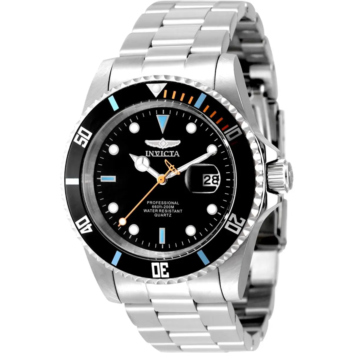 Pro Diver Vectide Watch Date 200m Black Dial 42mm Stainless Steel 50526 by Invicta