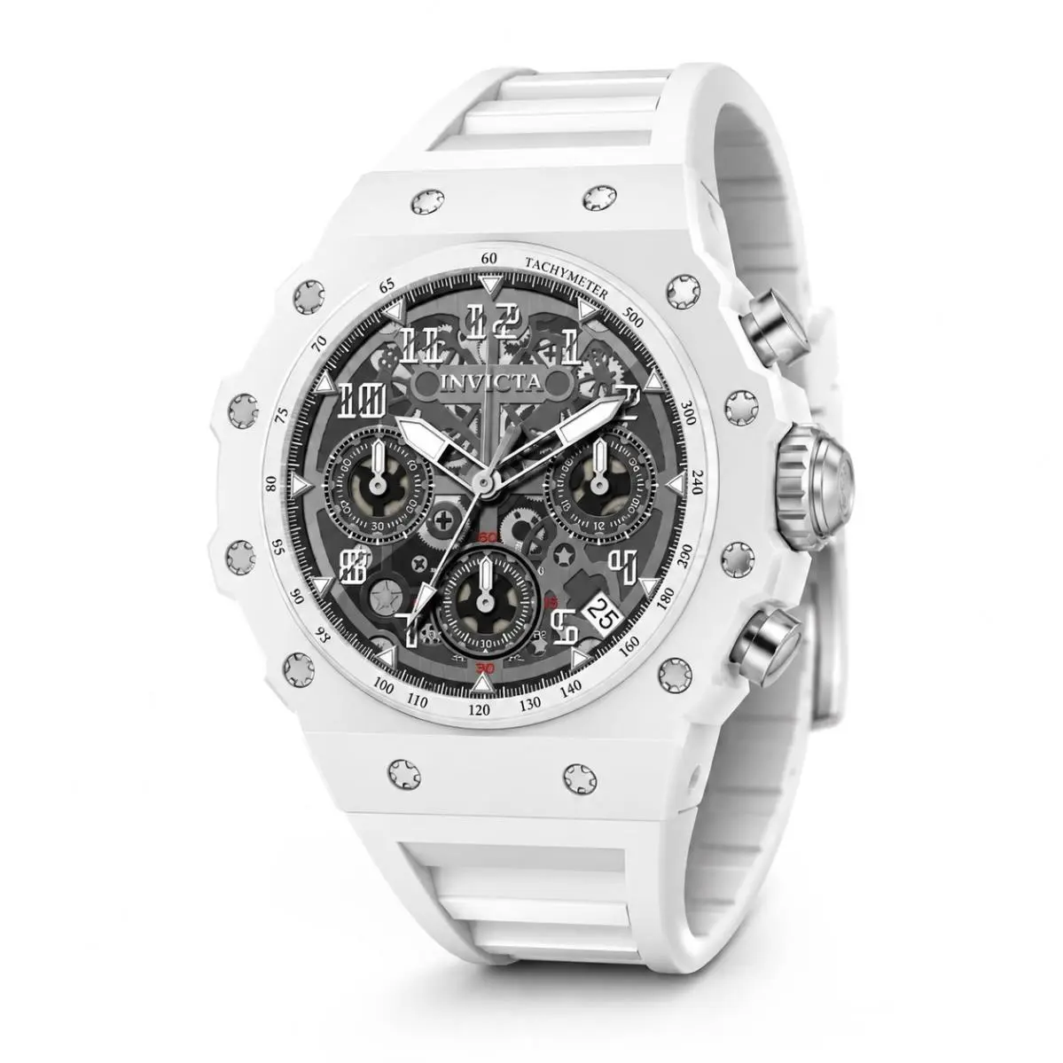 Invicta Racing Vaulthan Men`s Chronograph Watch Apexium 41mm White 69619