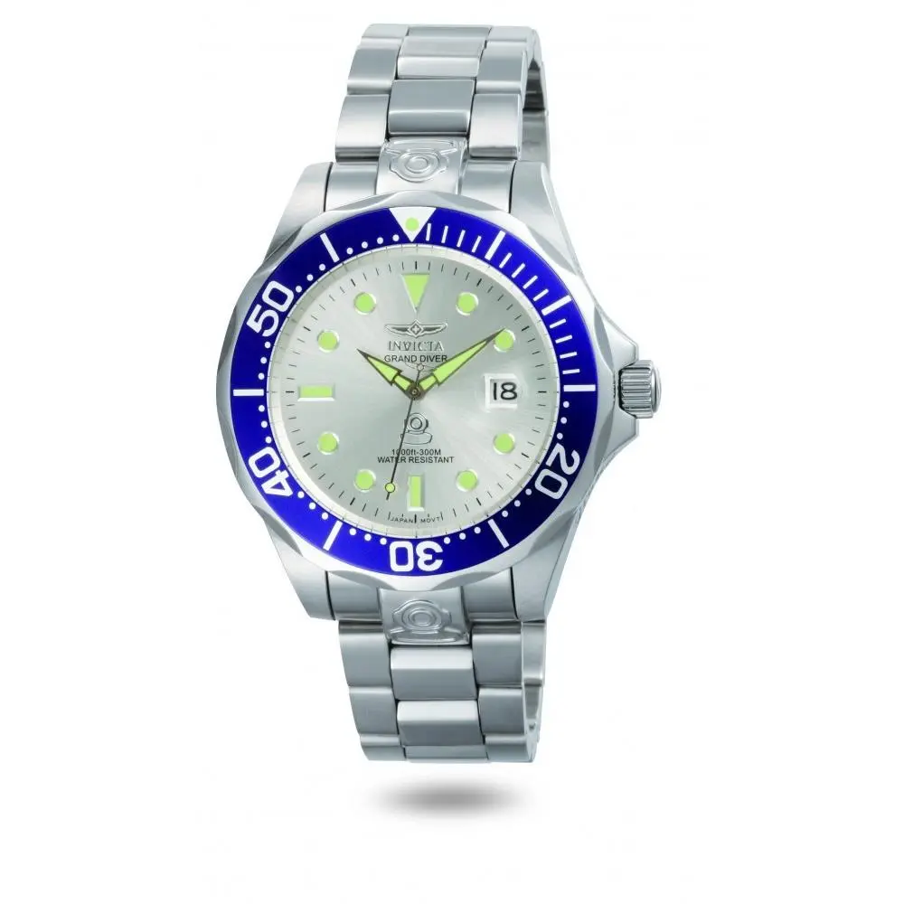 Men`s 3046 Pro Diver Automatic 3 Hand Silver Dial Watch by Invicta