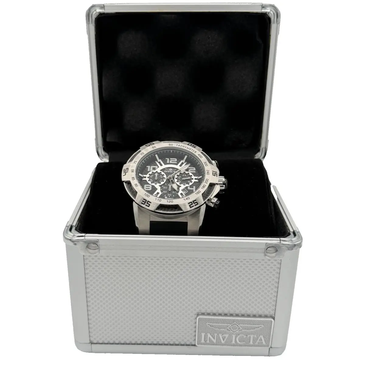 51mm Speedway Viper II Quartz Chrono Silicone Band Watch 24229 by Invicta