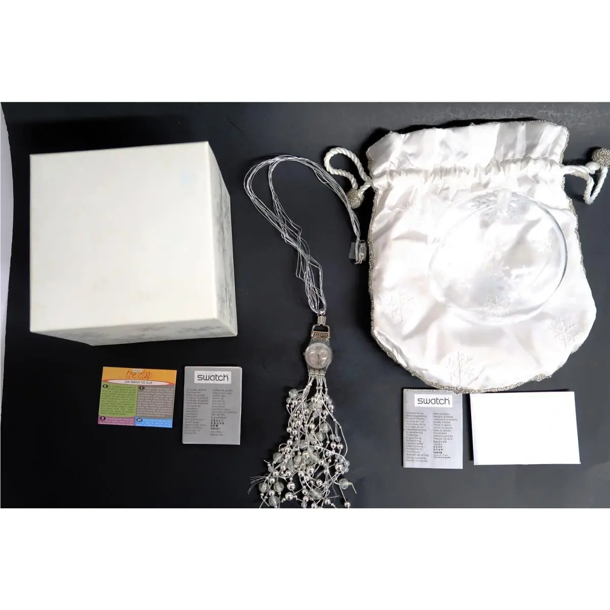 Swatch Necklace Watch Sparkling Night LZ106 by Léonie Cocquio 5010 / 16999