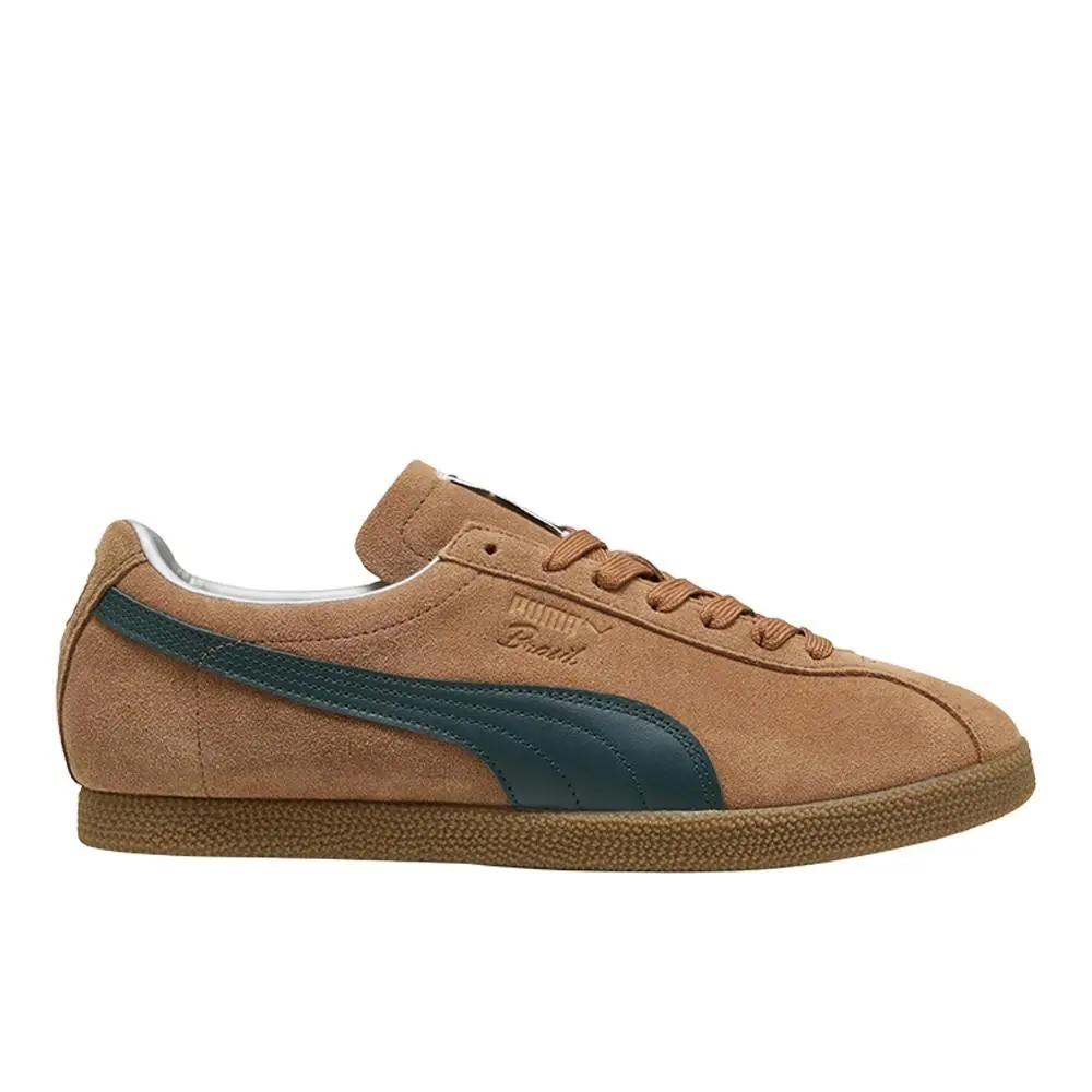 Puma Brasil Lace Up Mens Brown Sneakers Casual Shoes 40104812