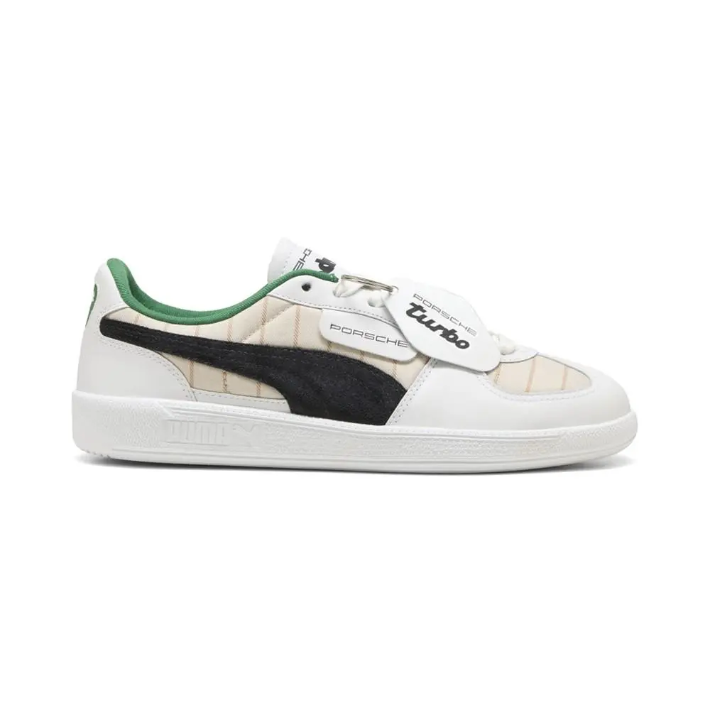 Puma Porsche Legacy Palermo Pinstripe Lace Up Mens White Sneakers Casual Shoes