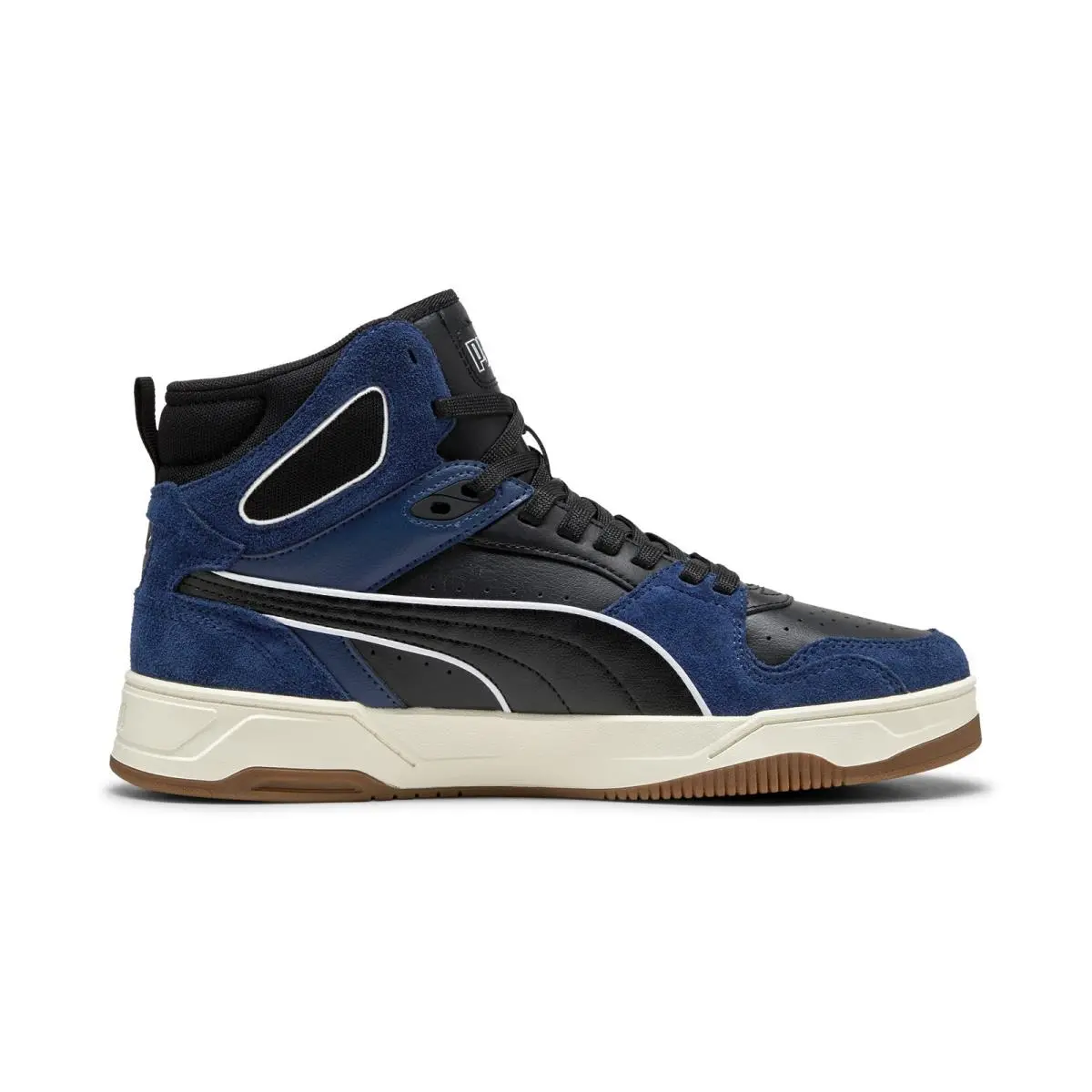 Puma Rbd Break Mid SD 40245203 Mens Black Leather Lifestyle Sneakers Shoes