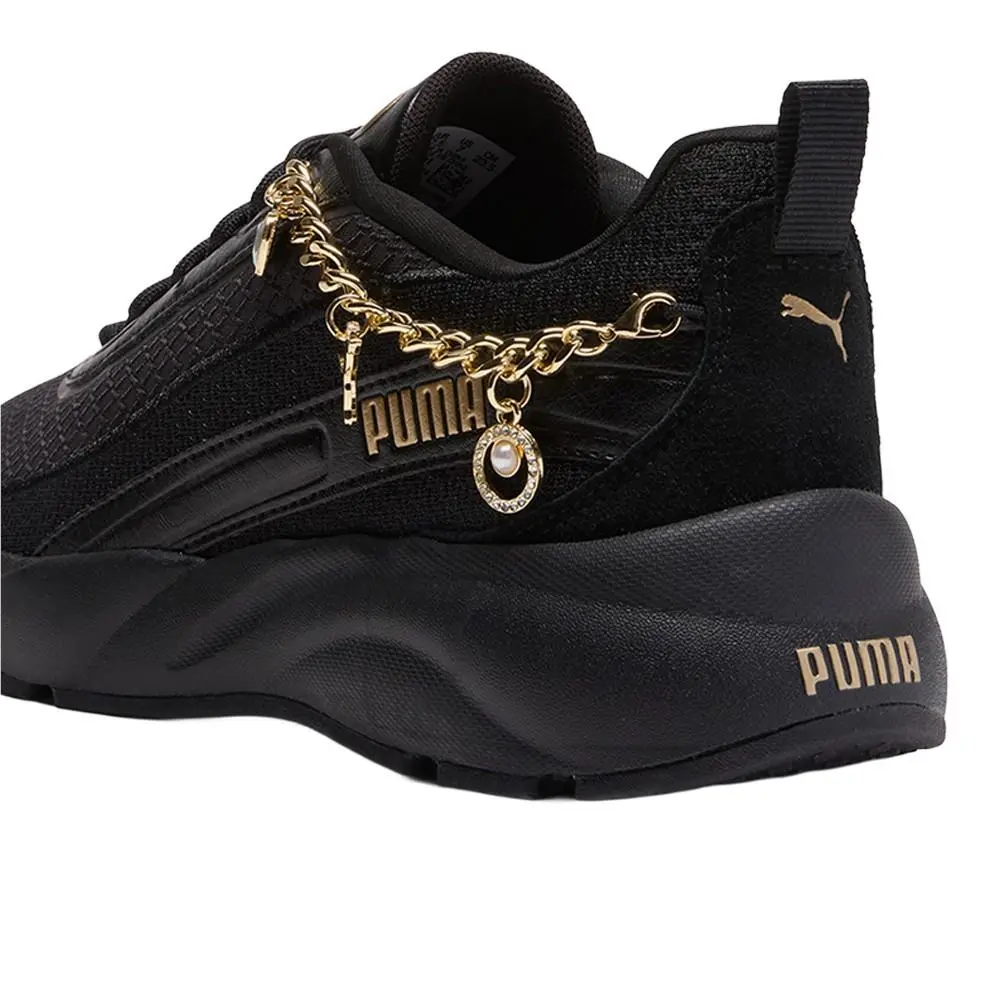 Puma shoes - PUMA Softride Cyra Bling Ring Lace Up - 40500101 - Black 13