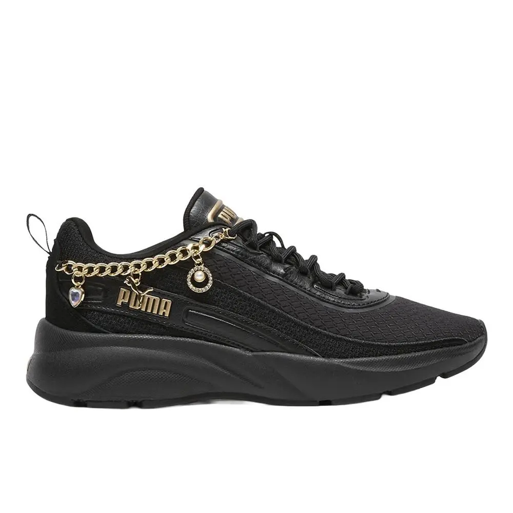 Puma shoes - PUMA Softride Cyra Bling Ring Lace Up - 40500101 - Black 7