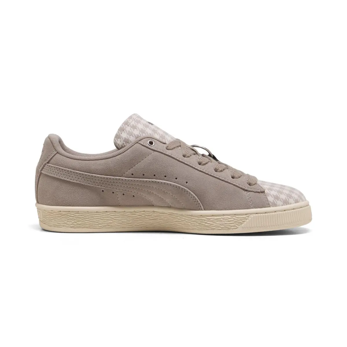 Porsche Legacy Suede Classic Pepita Mens Gray Lifestyle Sneakers Shoes by Puma
