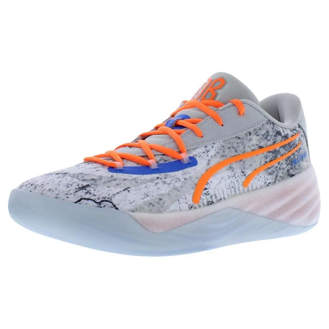 Puma shoes - Cool Light Gray/Ultra Orange, Main: Grey 0
