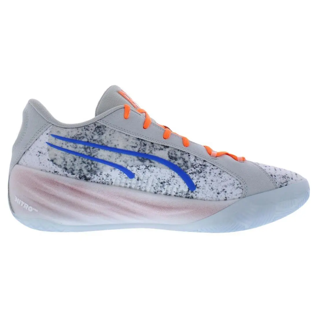 Puma shoes - Cool Light Gray/Ultra Orange, Main: Grey 1