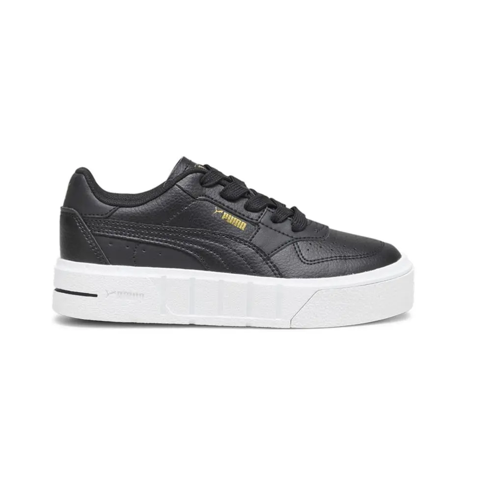 Puma Cali Court Lace Up Youth Girls Black Sneakers Casual Shoes 39438502