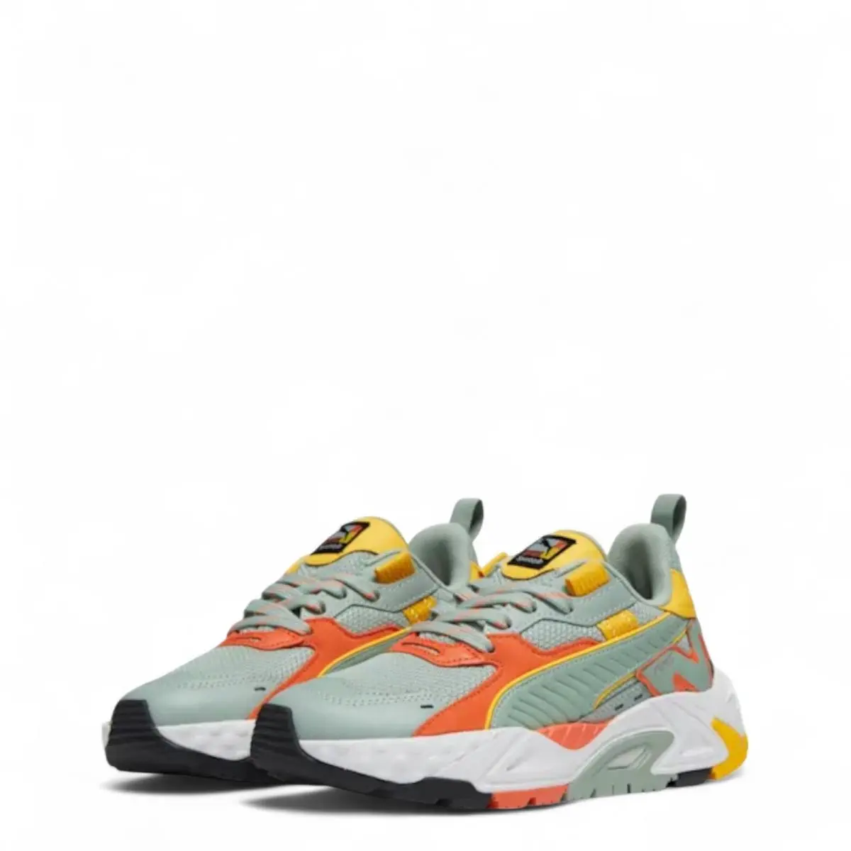 Puma shoes - PUMA RS-TRCK - 395165 01 - Green Fog/Hot Heat/Yellow Sizzle 0