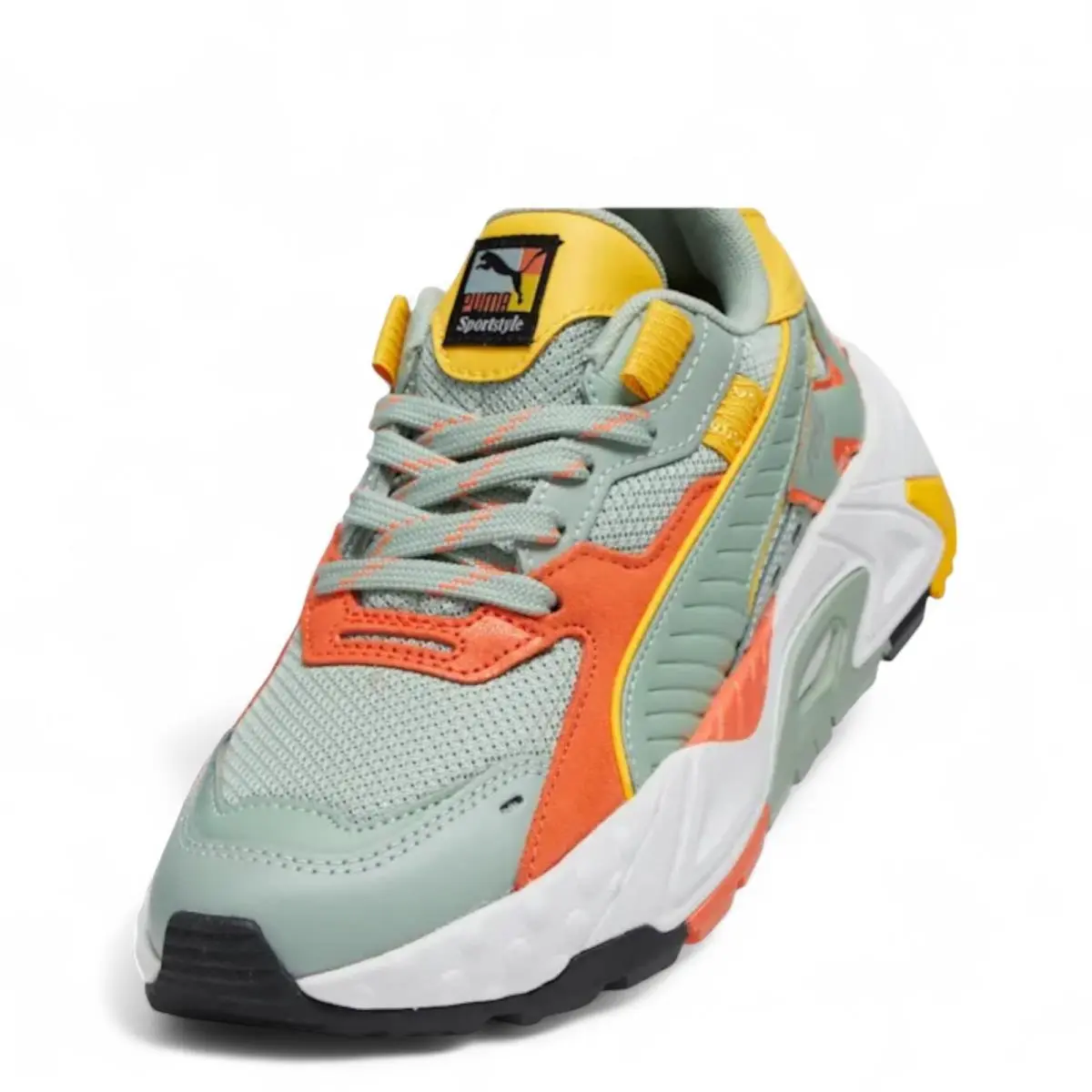 Puma shoes - PUMA RS-TRCK - 395165 01 - Green Fog/Hot Heat/Yellow Sizzle 2