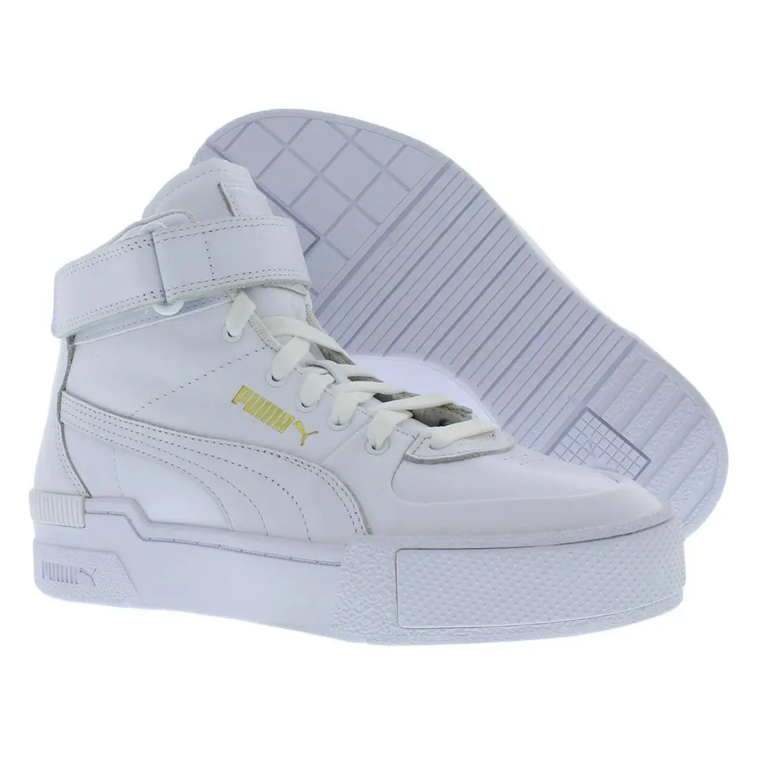 Puma Cali Sport Top Warm Up Womens Shoes - White/White, Main: White