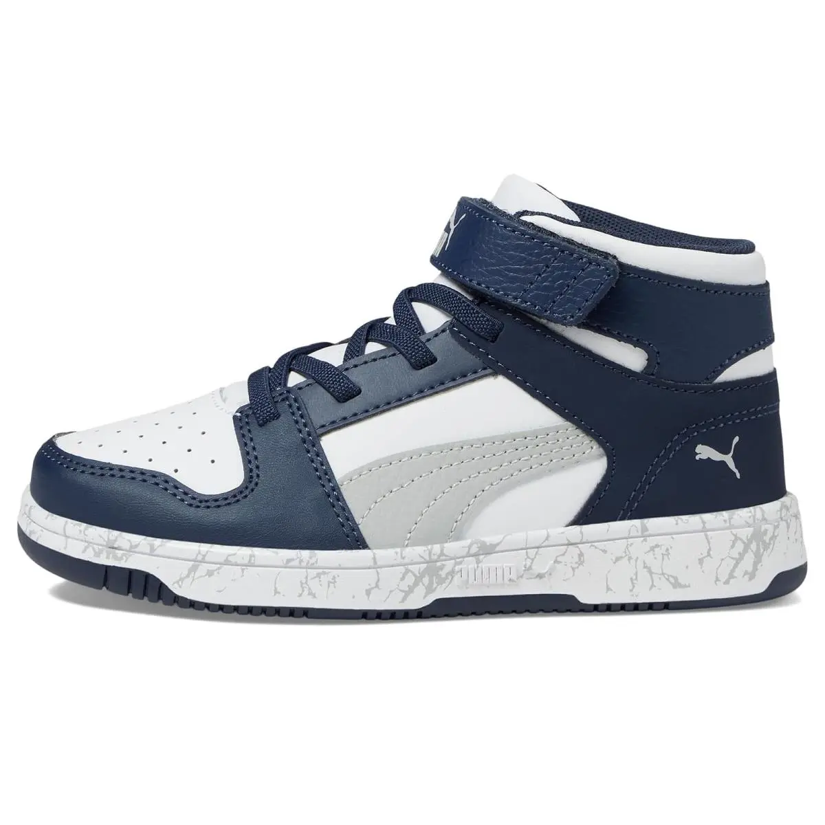 Puma shoes - PUMA White-Flat Light Gray-Club Navy 8