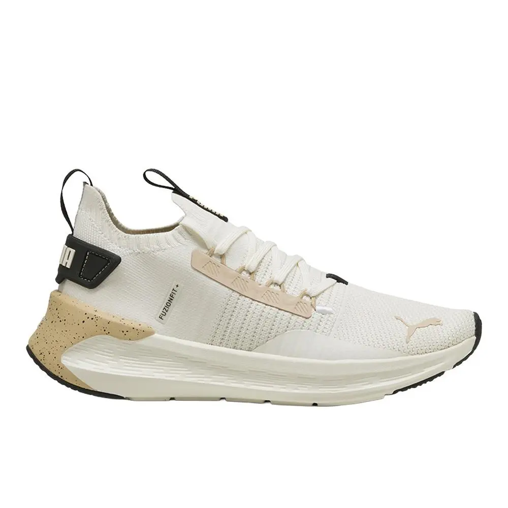 Puma Softride Symmetry Fuzion Marble Running Womens Off White Sneakers Athletic