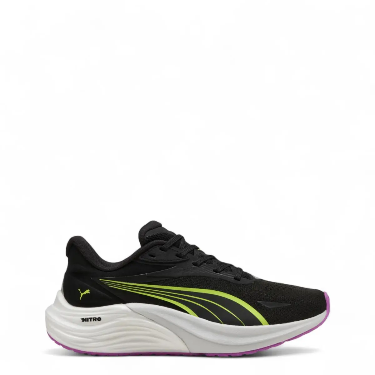 Puma Women`s Electrify Nitro 4 Running Sneakers 310788 05 Black Yellow - Bnwb
