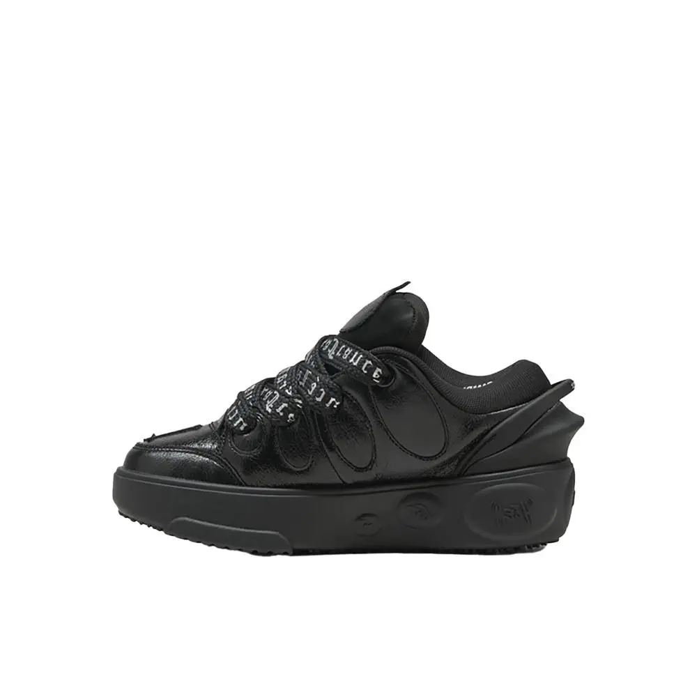 Puma shoes - PUMA La Francé Black Chrome Lace Up  Youth - 31134001 - Black 1