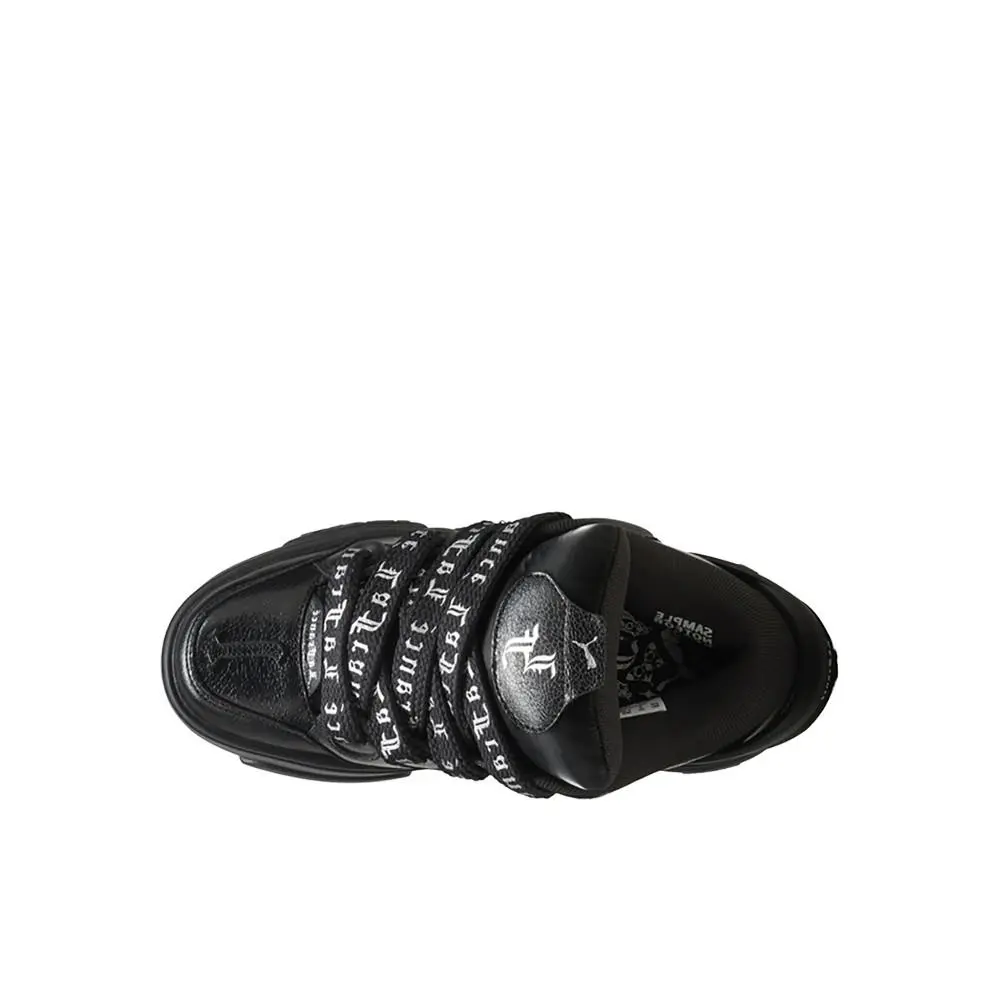 Puma shoes - PUMA La Francé Black Chrome Lace Up  Youth - 31134001 - Black 2