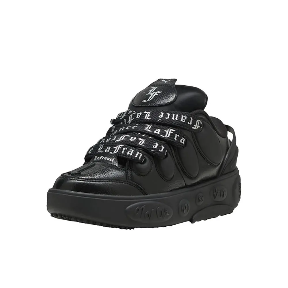 Puma shoes - PUMA La Francé Black Chrome Lace Up  Youth - 31134001 - Black 6