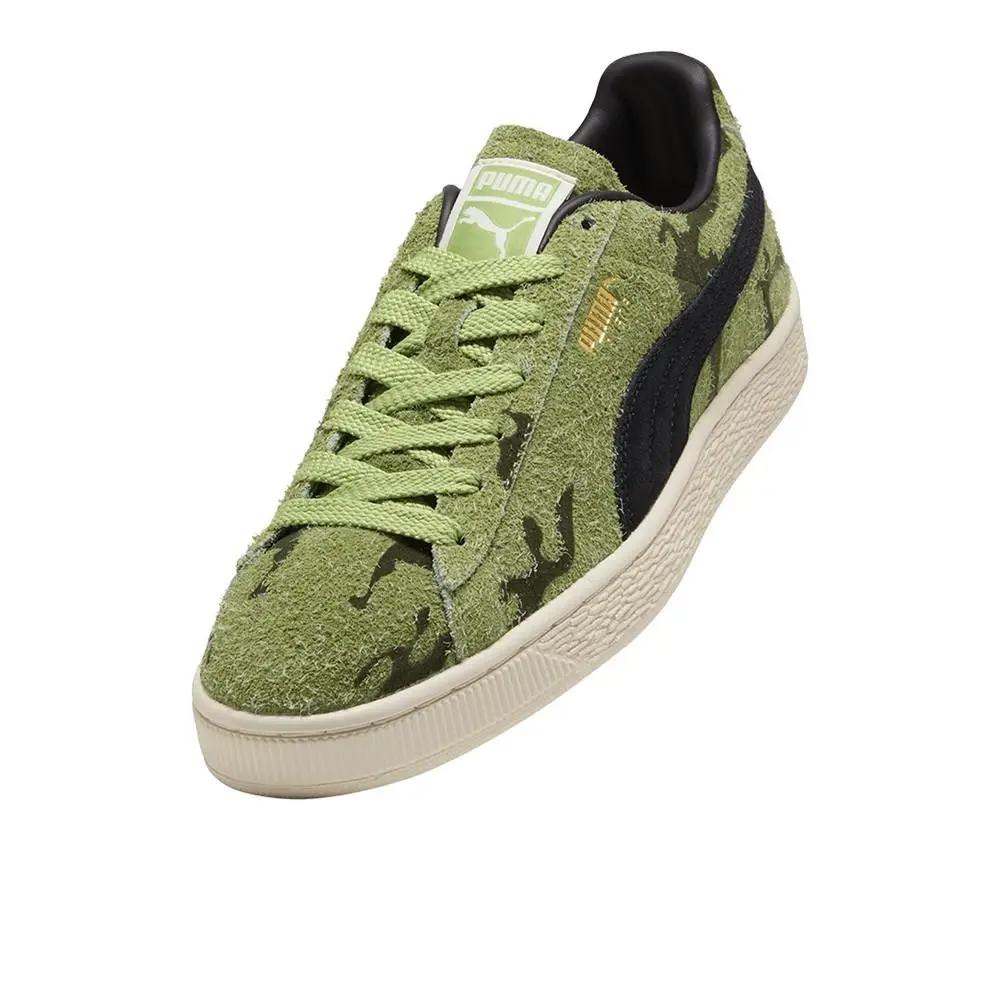 Puma shoes - PUMA Suede Flock Lace Up - 40691903 - Green 4