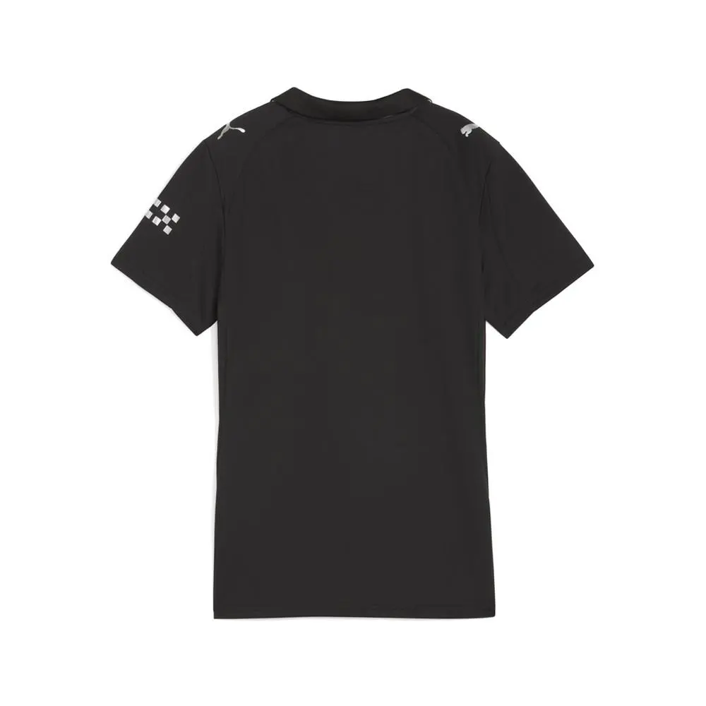 Puma clothing - PUMA Manchester City Logo Collared Short Sleeve Soccer Jersey - 78035202 - Black 4
