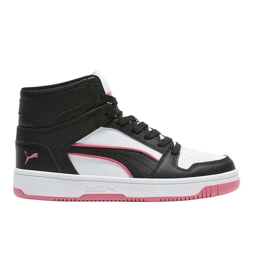 Rebound Layup Lace Up Womens Black Pink Sneakers Casual Shoes 40346202 by Puma